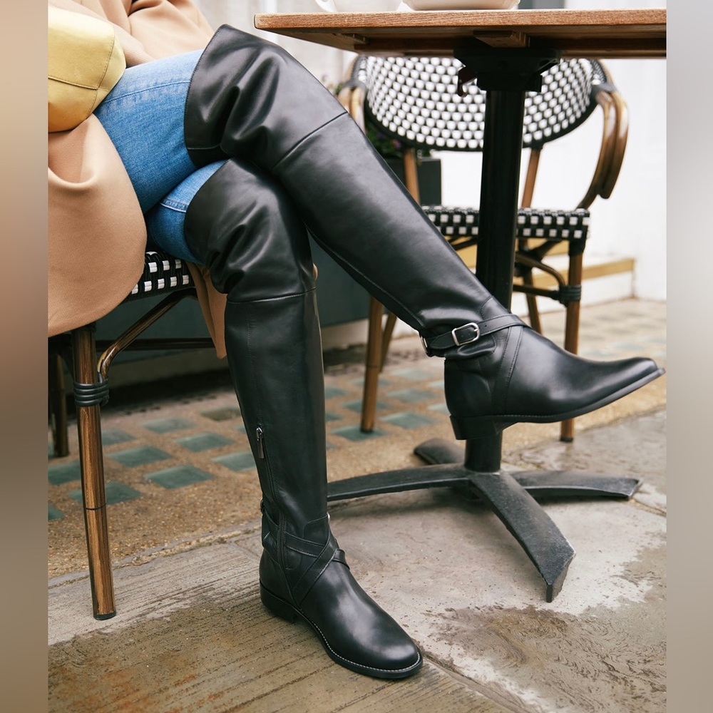 Duo Boots Tailored, Wide Calf, Over the Knee Leather Boot (Curvy Friendly) EU 39